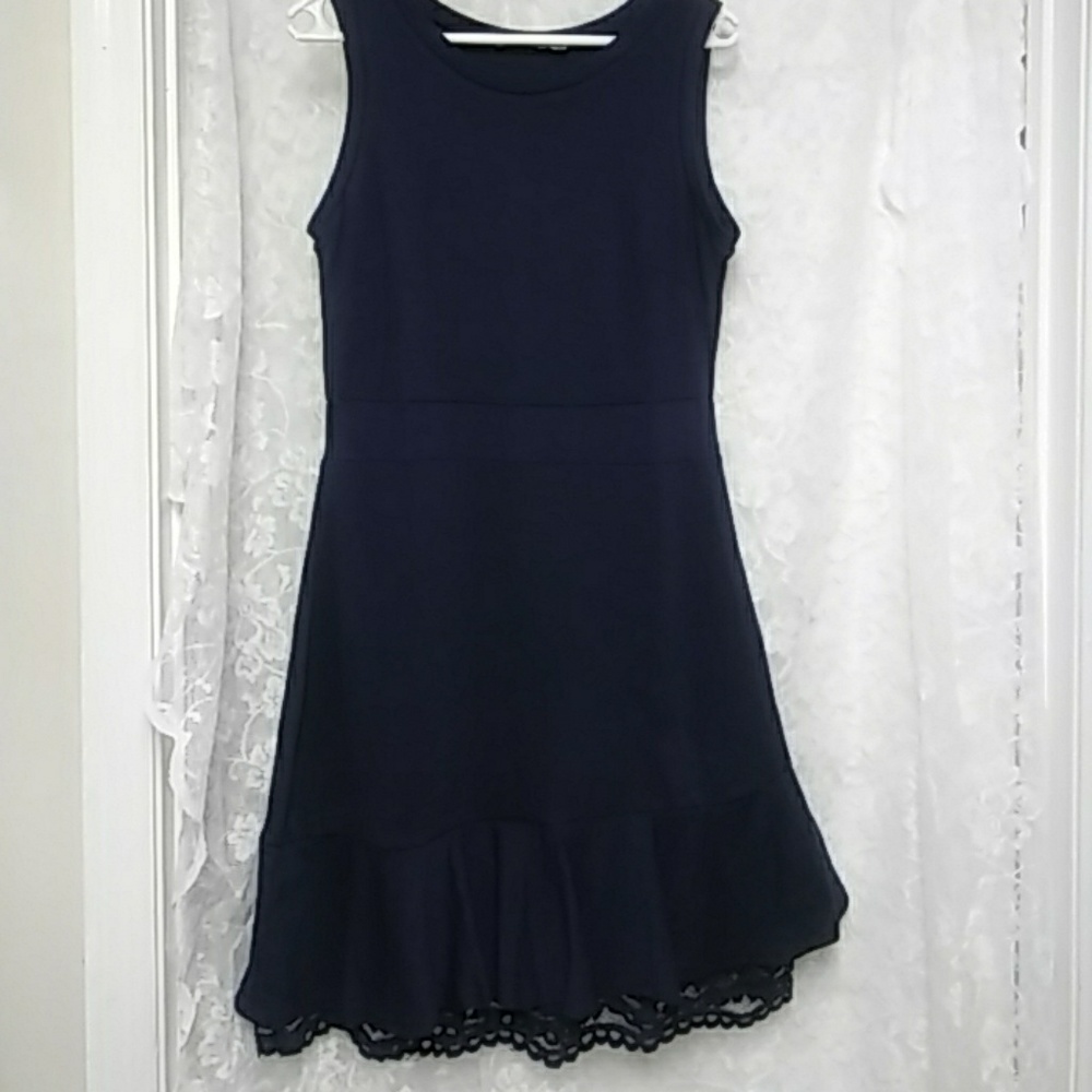 Signature collection navy blue dress